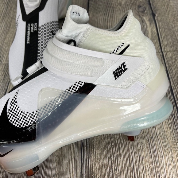 Nike Force Zoom Trout 7 White/Black Metal Cleats Mens 14 DC9904-103 - Picture 7 of 8